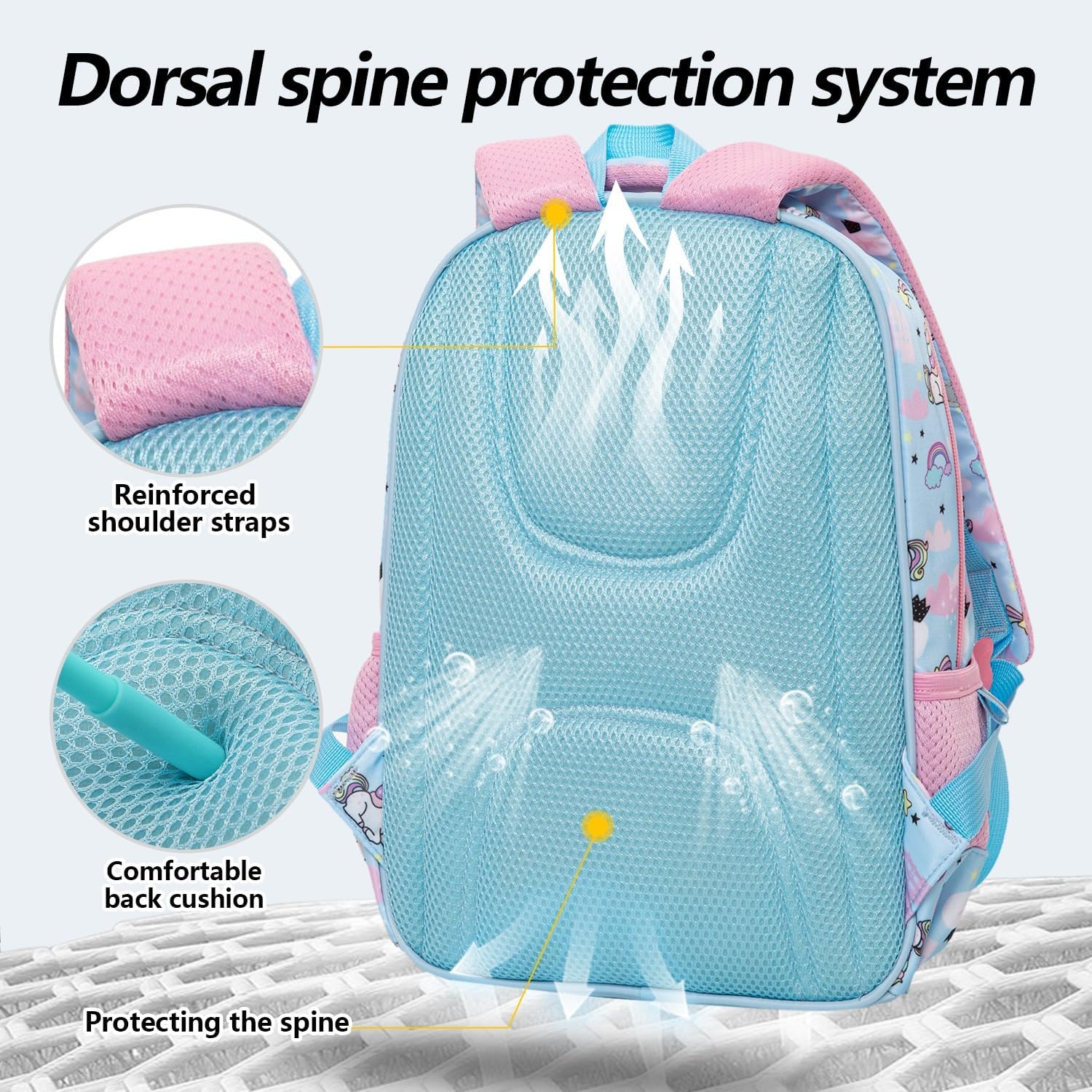 Pink Unicorn School Bag for Girls: Cute magical unicorn design, perfect for elementary school kids.
www.usmile.toys